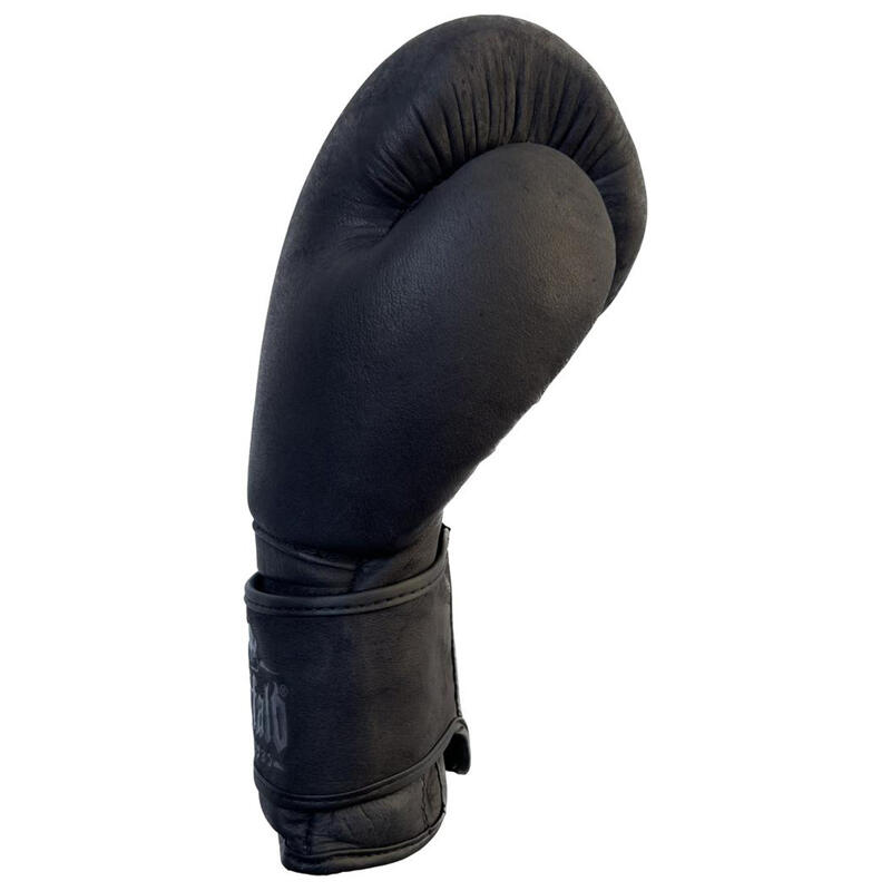 Gants de boxe en cuir de buffle noir 16oz