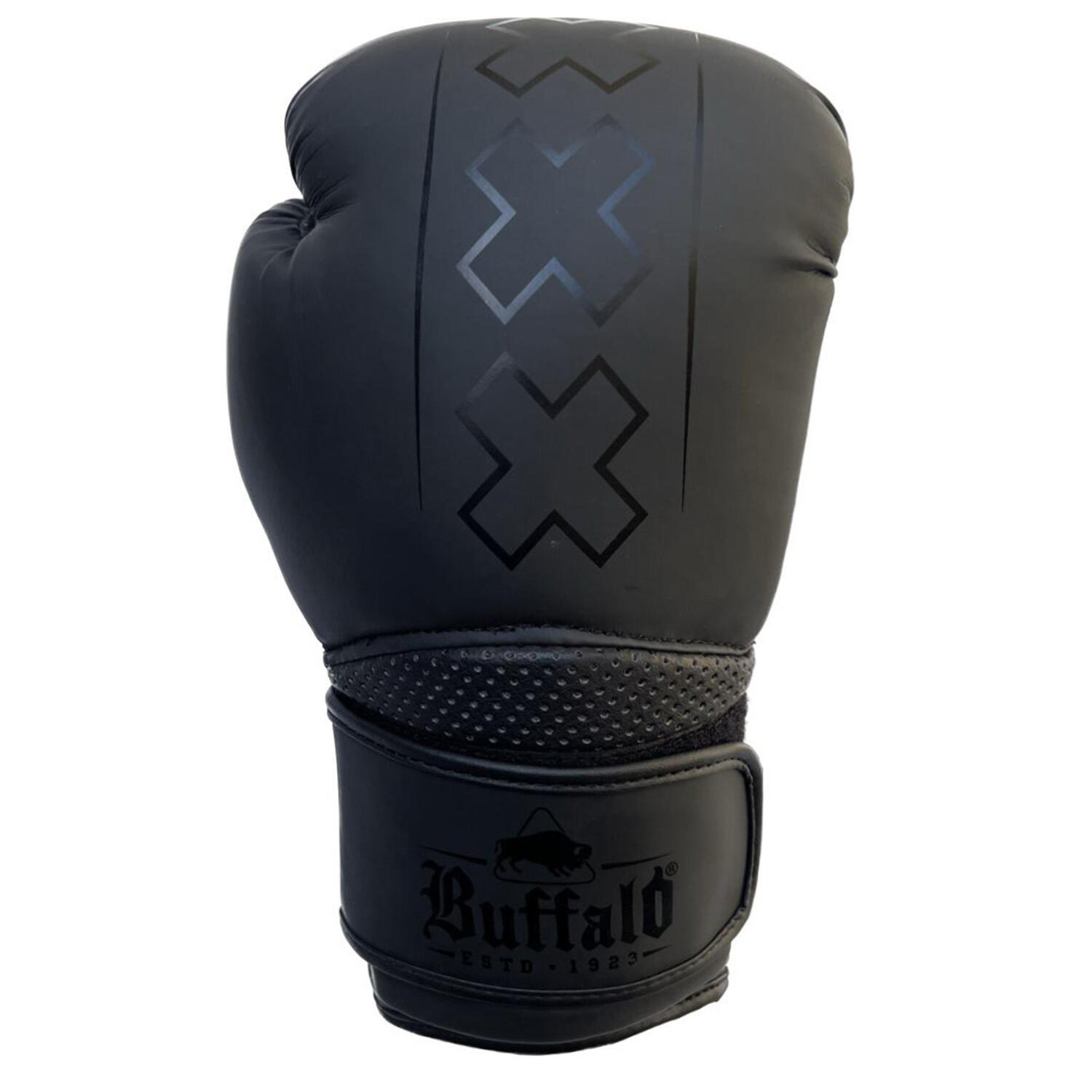 Buffalo Guantes de boxeo Metal Negro 3/5