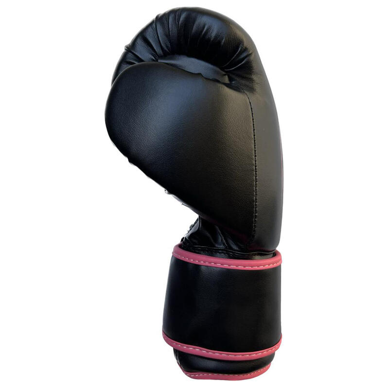 Buffalo Outrage guantes de boxeo negro con rosa 14oz