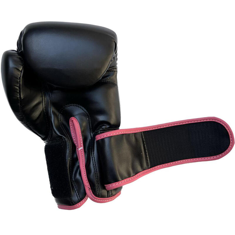 Luvas de boxe Buffalo Outrage pretas com rosa 14oz