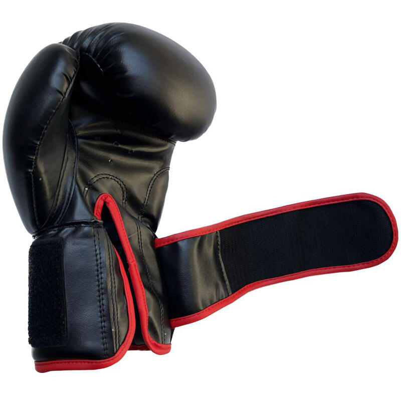 Buffalo Winner guantes de boxeo negro con rojo 10oz
