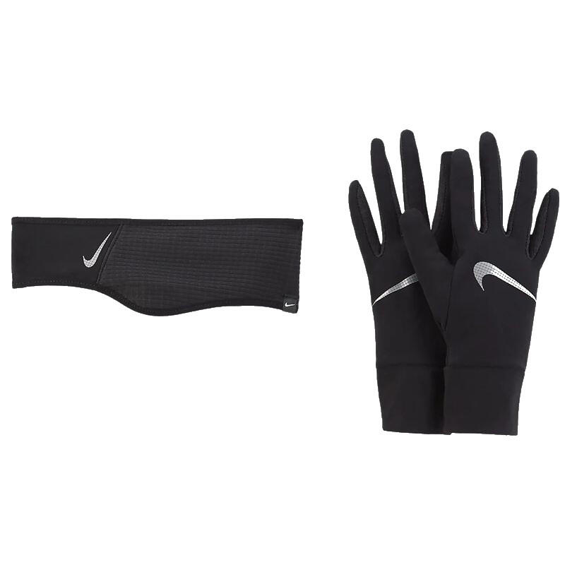 Conjunto de bandana + luvas Nike Essential Running feminino 1/2
