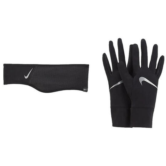 Set fascia per capelli + guanti da donna Nike Essential Running