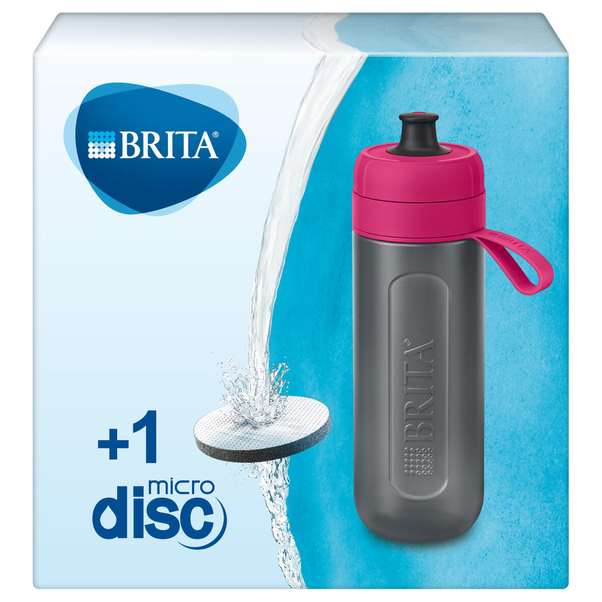 BRITA Waterfilterfles - Fill & Go ACTIVE - 0,6L - Inclusief MicroDisc waterfilter