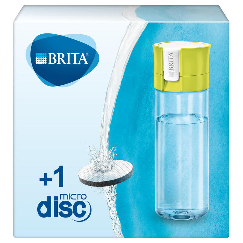 Bouteille filtrante à eau - VITAL - 0,6 L - Comprend un filtre à eau MicroDisc