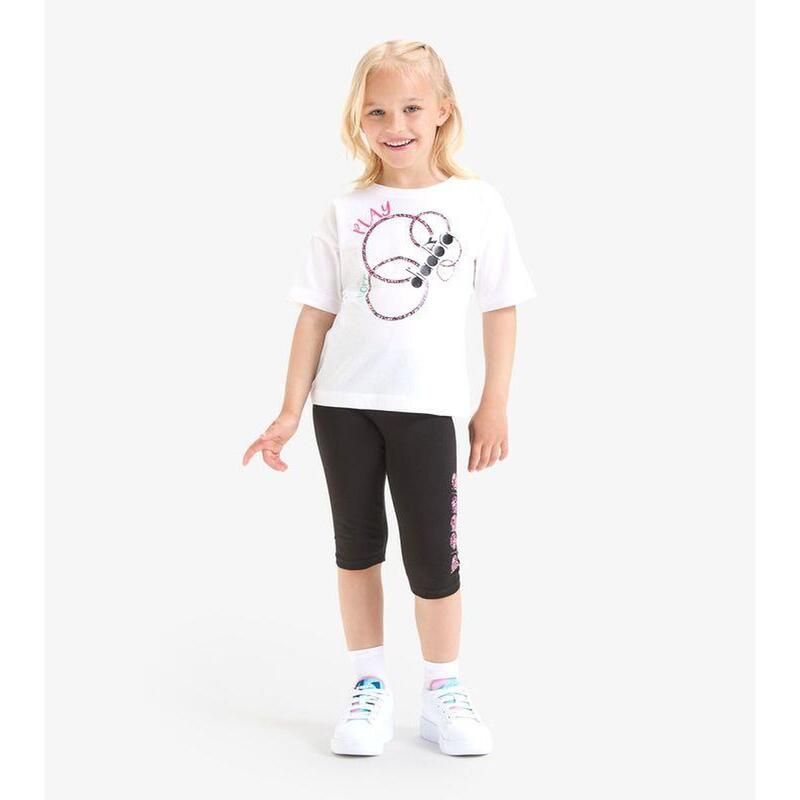 Komplet dziecięcy koszulka + legginsy Diadora JG Set Hoops Junior