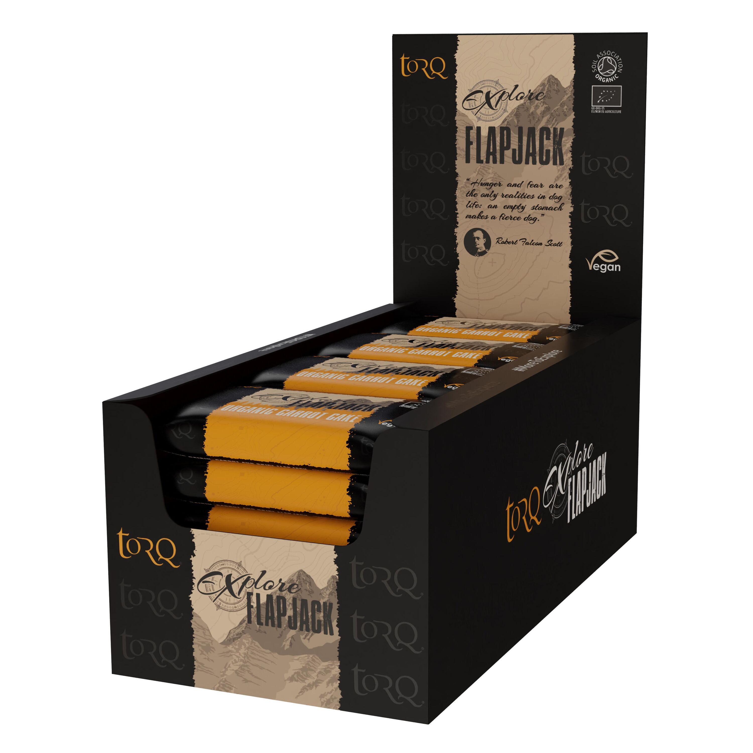 TORQ Explore Flapjack (20 x 65g) Carrot Cake Lactose Free