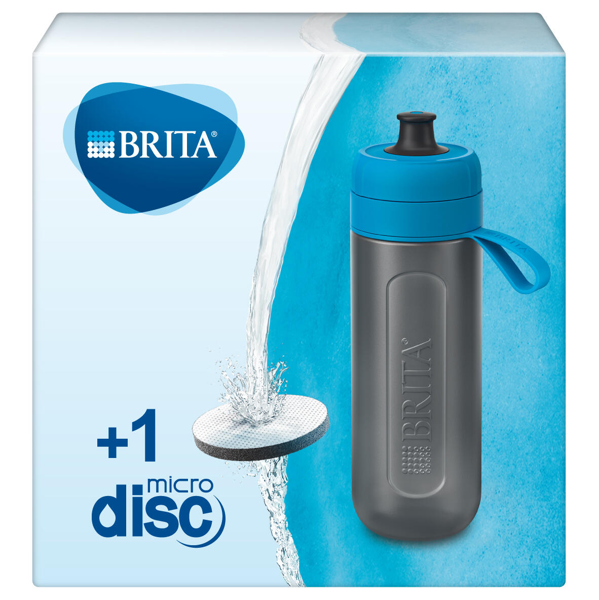 BRITA Waterfilterfles - Fill & Go ACTIVE - 0,6L - Inclusief MicroDisc waterfilter