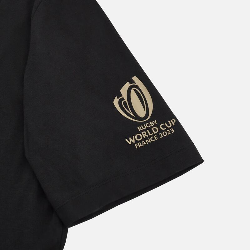 T-shirt noir Coupe du Monde 2023 pour adulte Macron RWC