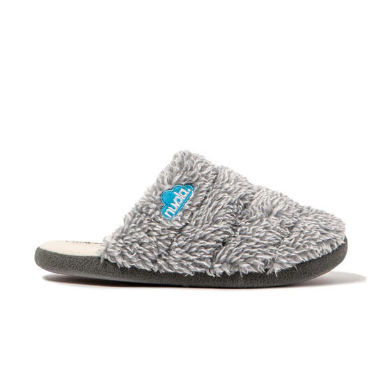 Chaussons unisex Nuvola gris Semelles en gomme
