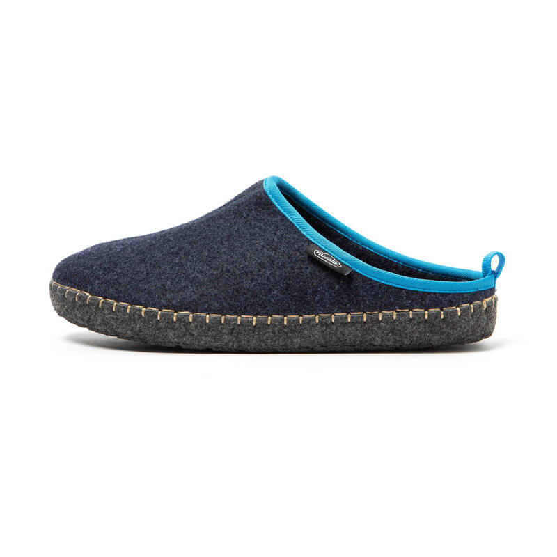 Chaussons unisex Nuvola bleu marine foncé Semelles en caoutchouc