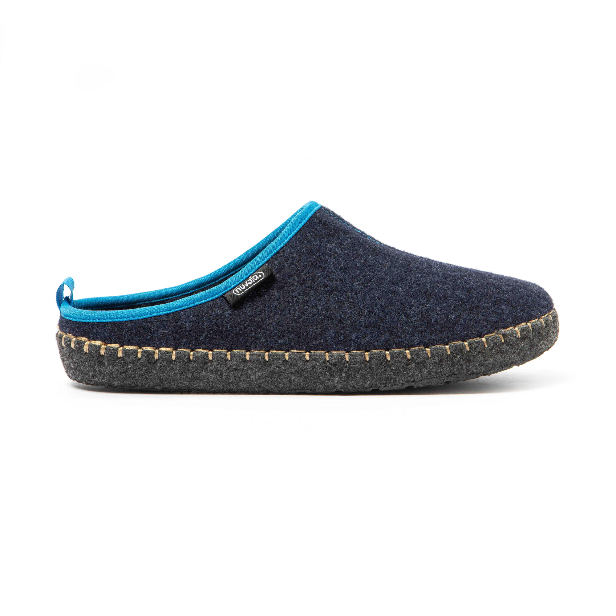 NUVOLA Slippers Nuvola hemelsblauw Gevoerde rubberen zolen