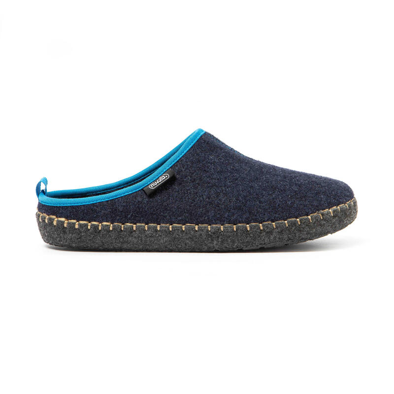 Chaussons unisex Nuvola bleu marine foncé Semelles en caoutchouc