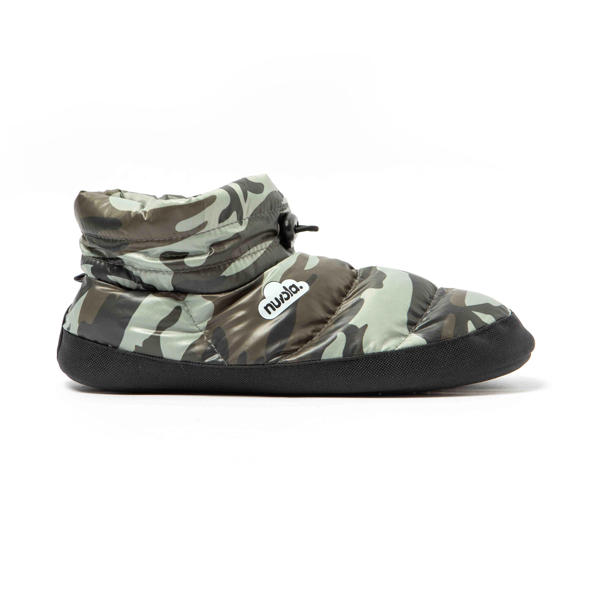 NUVOLA Slippers Nuvola groen Gevoerde rubberen zolen