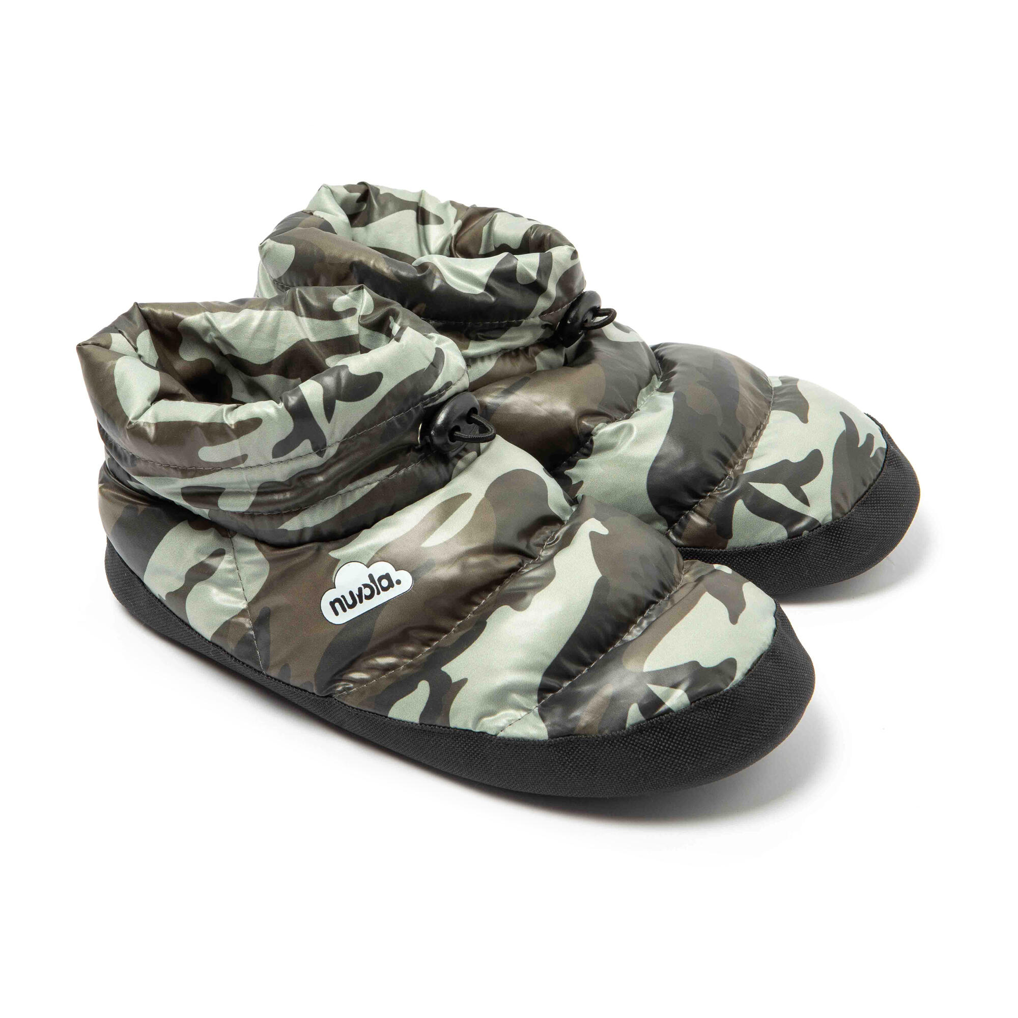 Pantufas de Descanso Nuvola verde Acolchoados com sola borracha 3/7