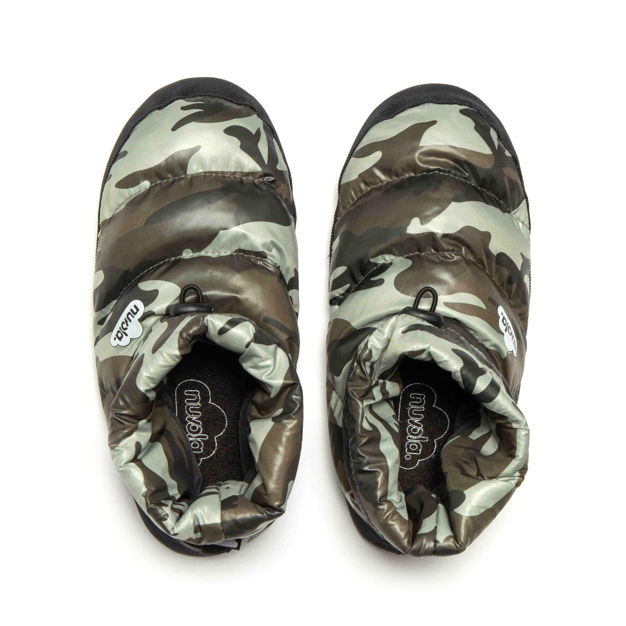 Pantufas de Descanso Nuvola verde Acolchoados com sola borracha 7/7