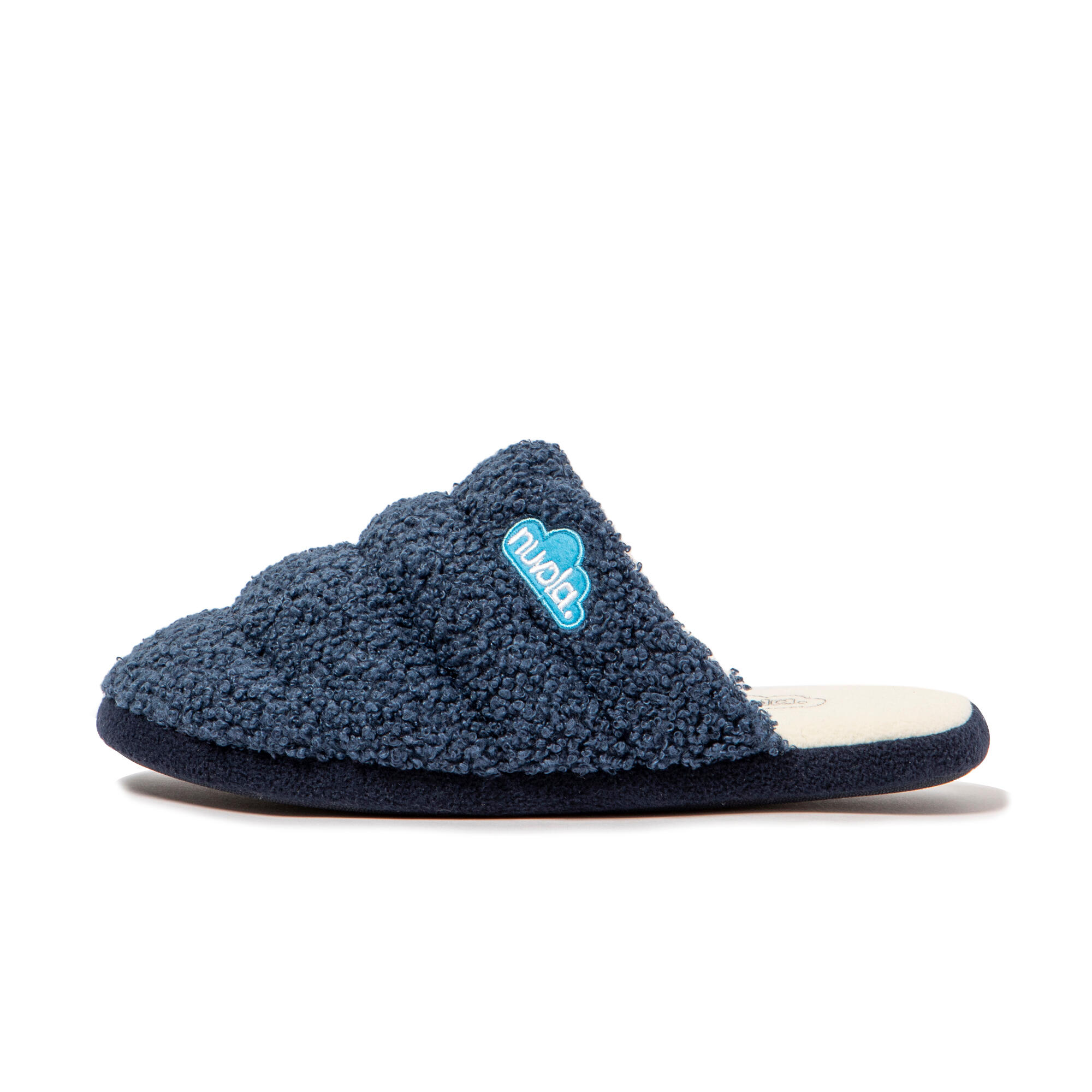 Pantuflas Nuvola azul oscuro Acolchadas suela goma 4/7