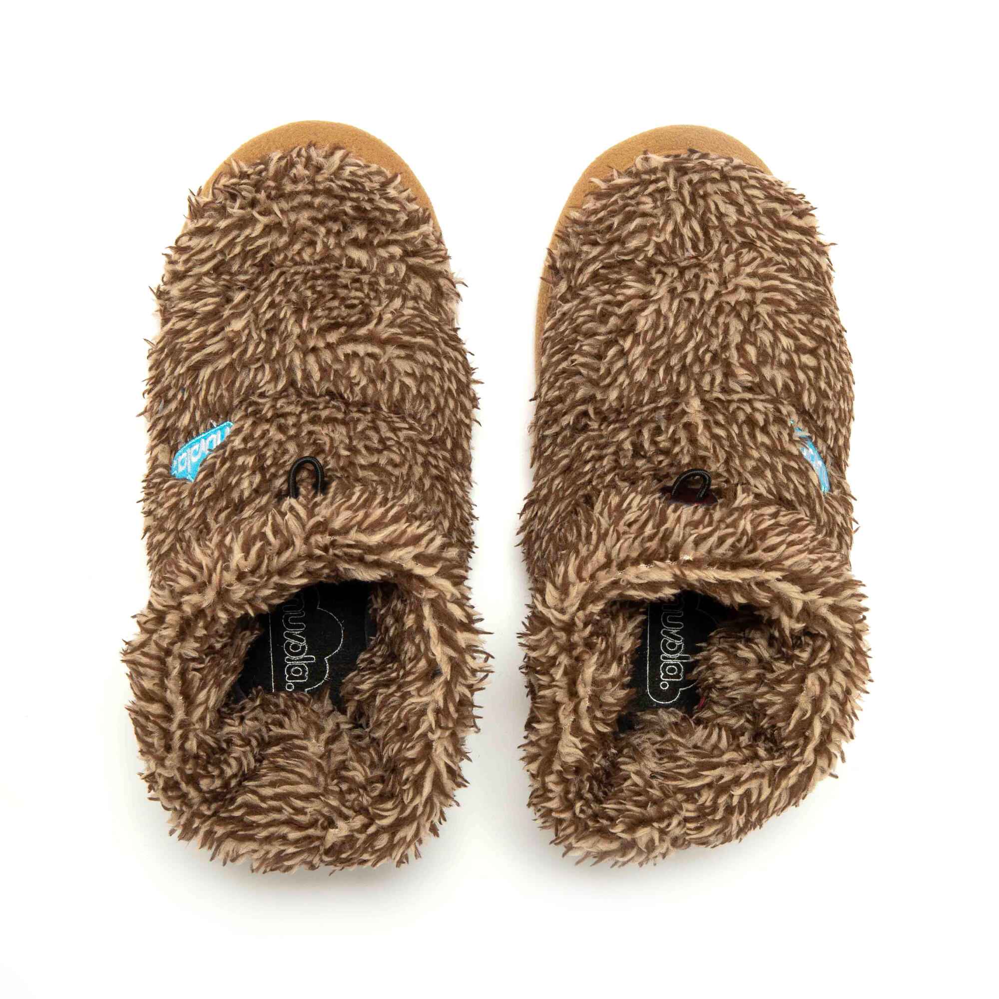 Pantuflas Nuvola marrón Acolchadas suela goma 7/7