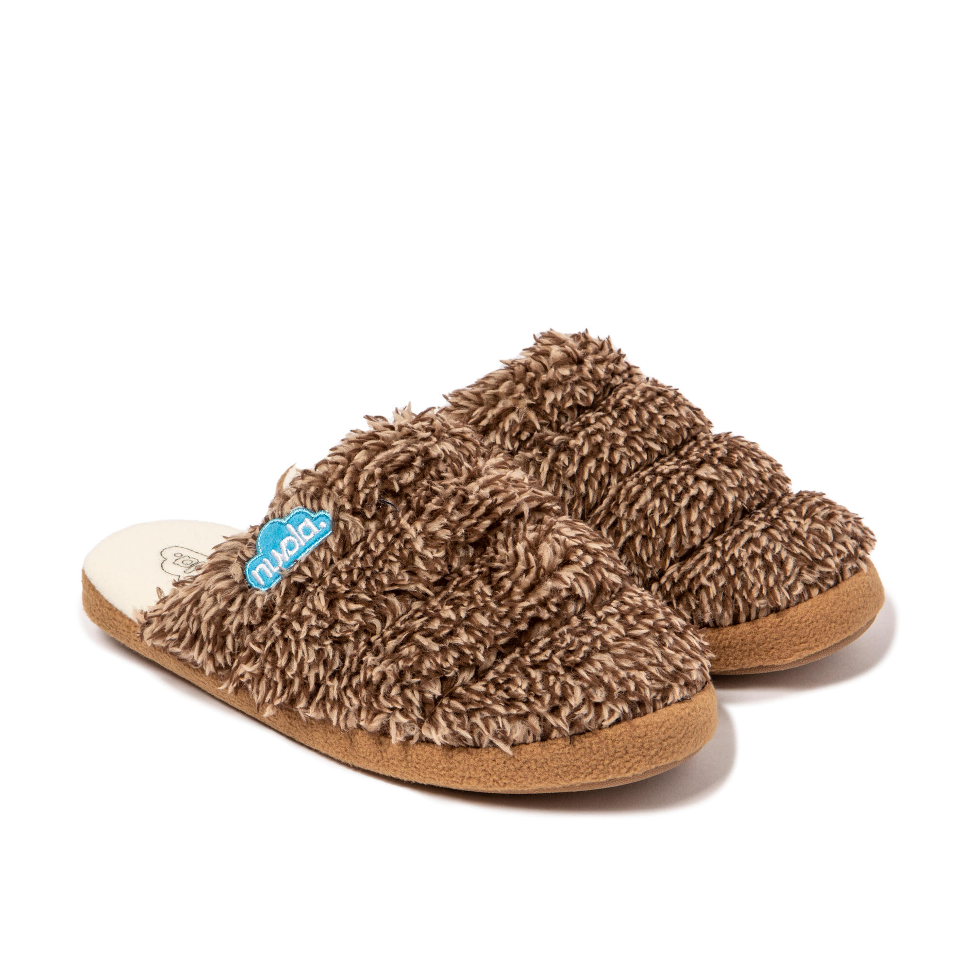 Chaussons unisex Nuvola marron Semelles en gomme 3/7