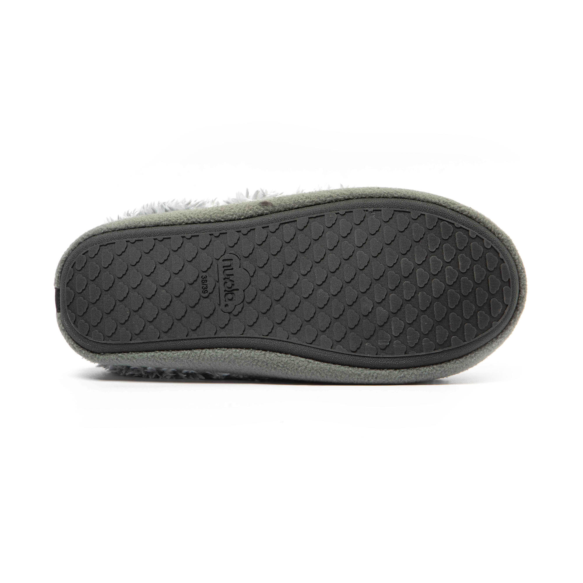 Pantuflas Nuvola gris Acolchadas suela goma 5/7