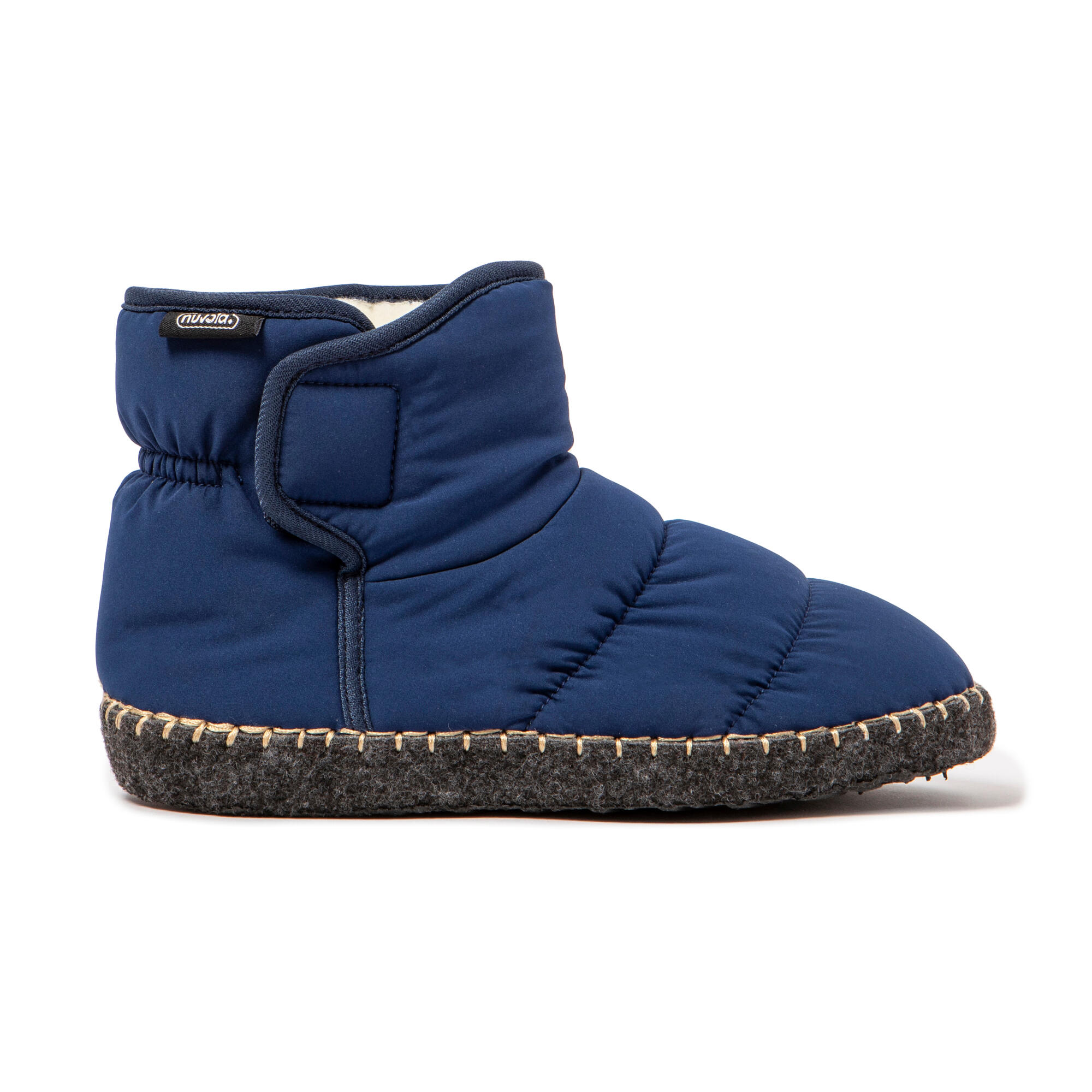 NUVOLA Slippers Nuvola donkerblauw Gevoerde rubberen zolen