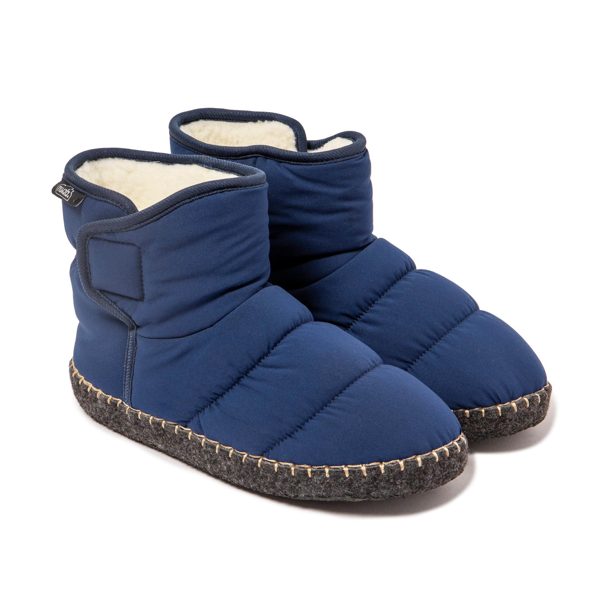 Pantuflas Nuvola azul oscuro Acolchadas suela goma 3/7