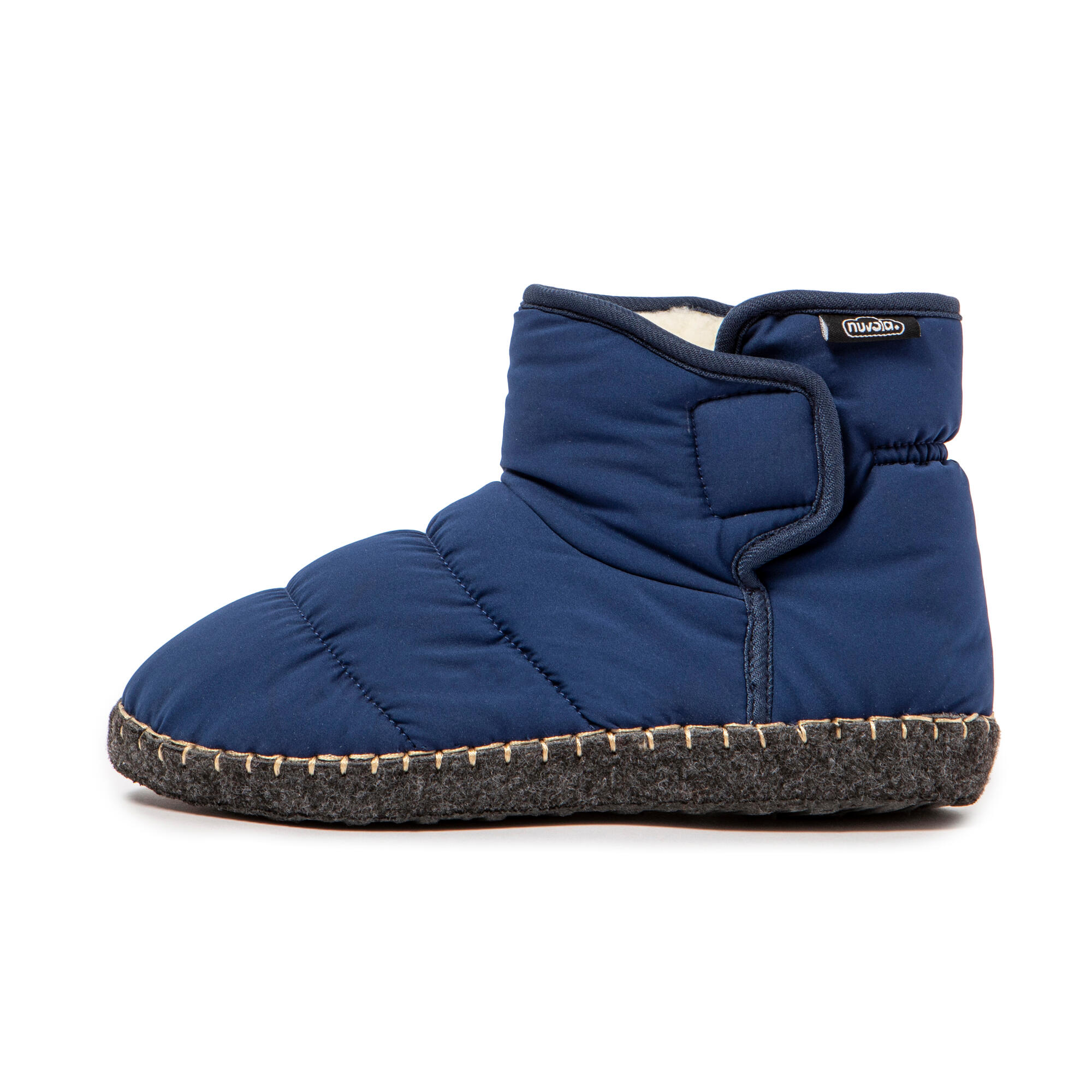 Pantuflas Nuvola azul oscuro Acolchadas suela goma 4/7