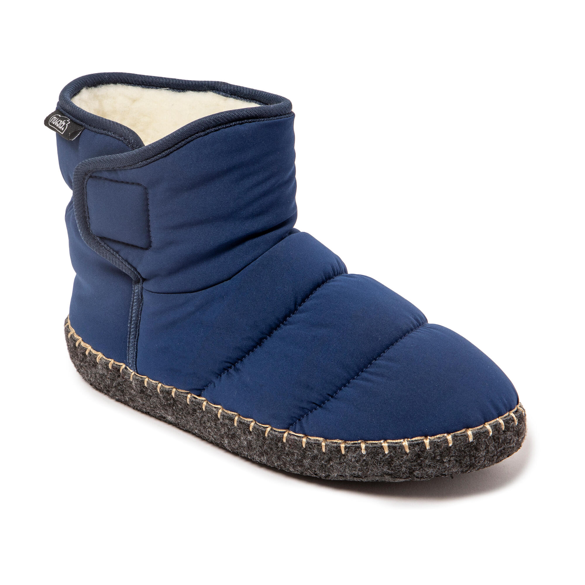 Pantuflas Nuvola azul oscuro Acolchadas suela goma 2/7