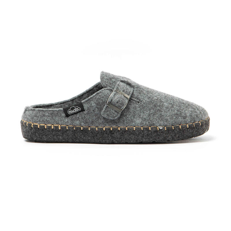 Pantuflas Nuvola gris Acolchadas suela goma