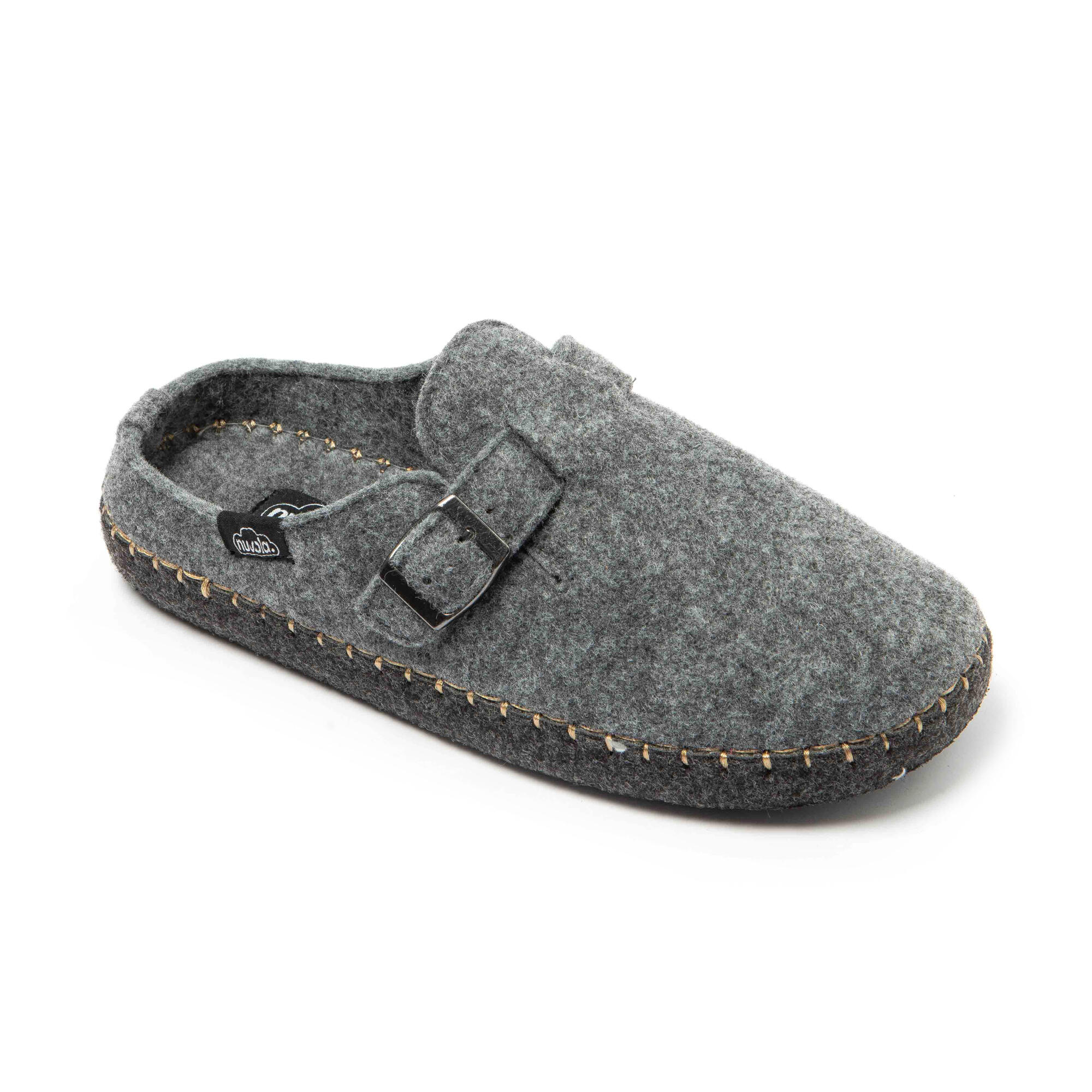 Slippers Nuvola grijs Gevoerde rubberen zolen 2/7