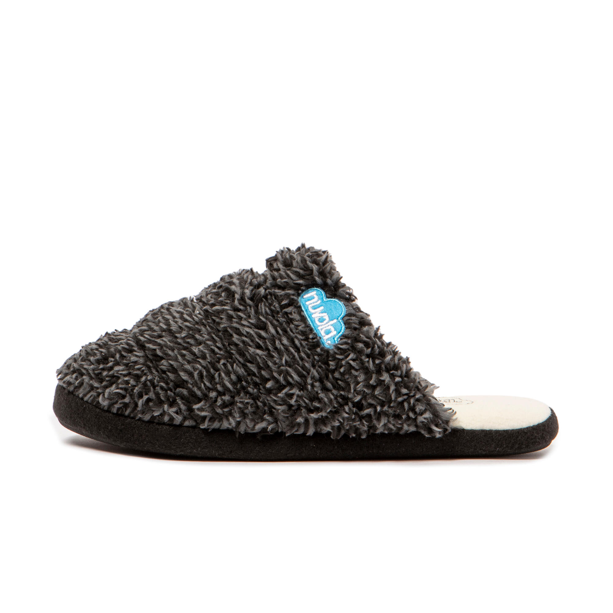 Pantofole Nuvola nere imbottite con suola in gomma 4/7