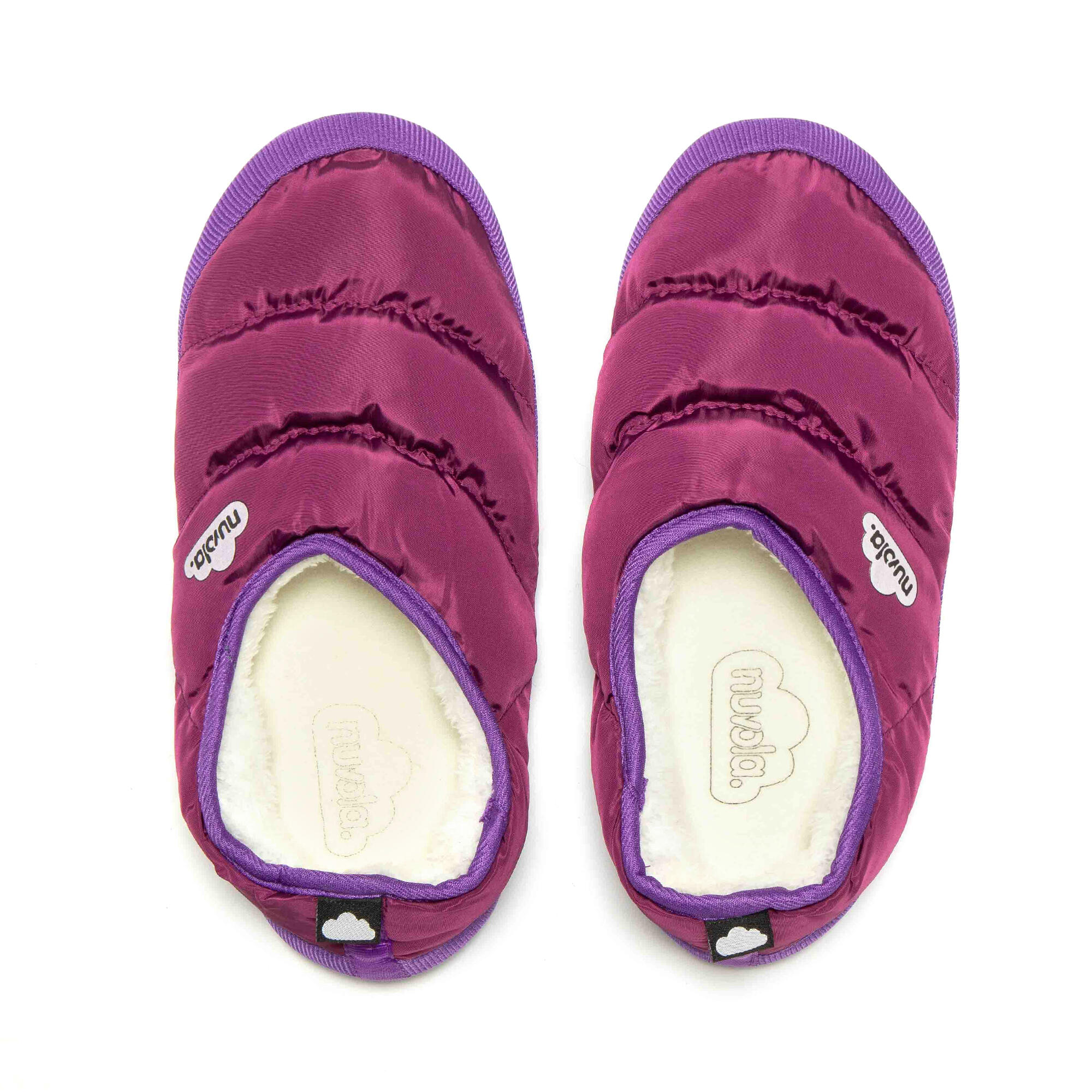 Pantuflas Nuvola lila Acolchadas suela goma 7/7