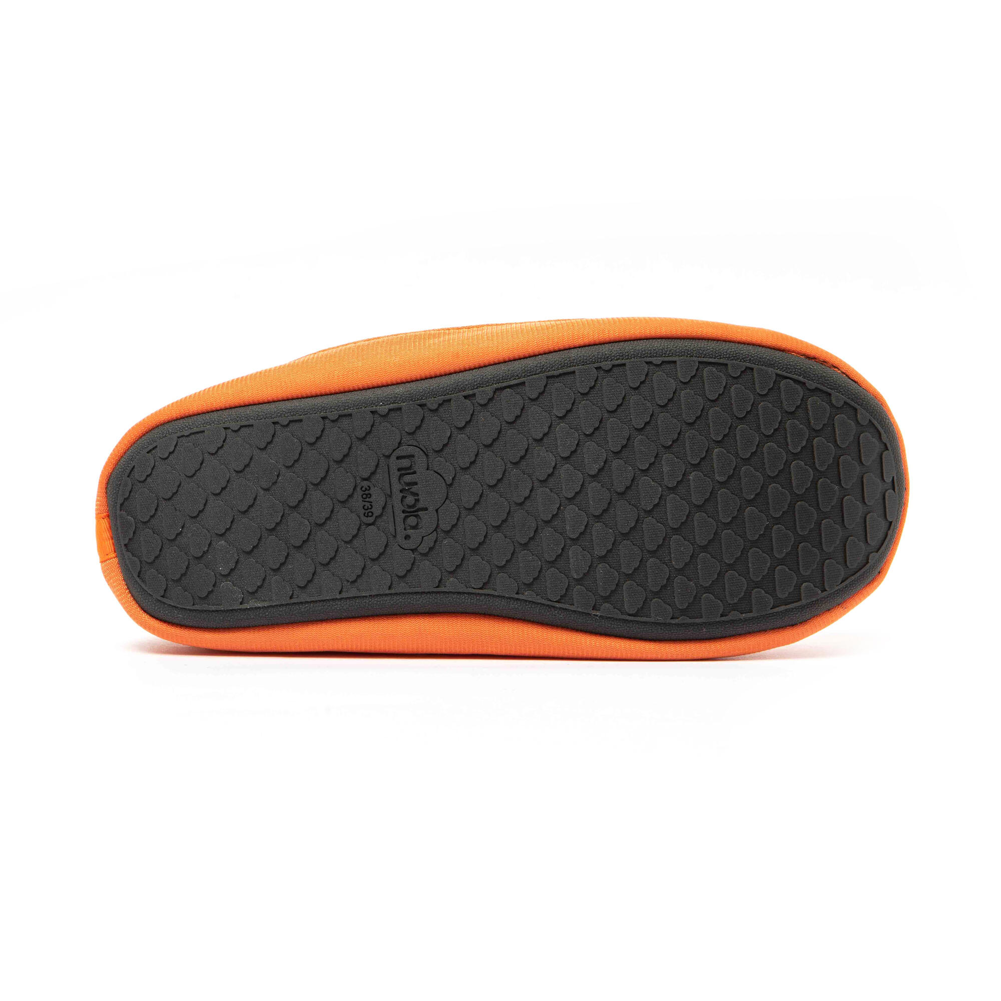 Pantofole Nuvola unisex arancioni imbottite con suola in gomma 5/7