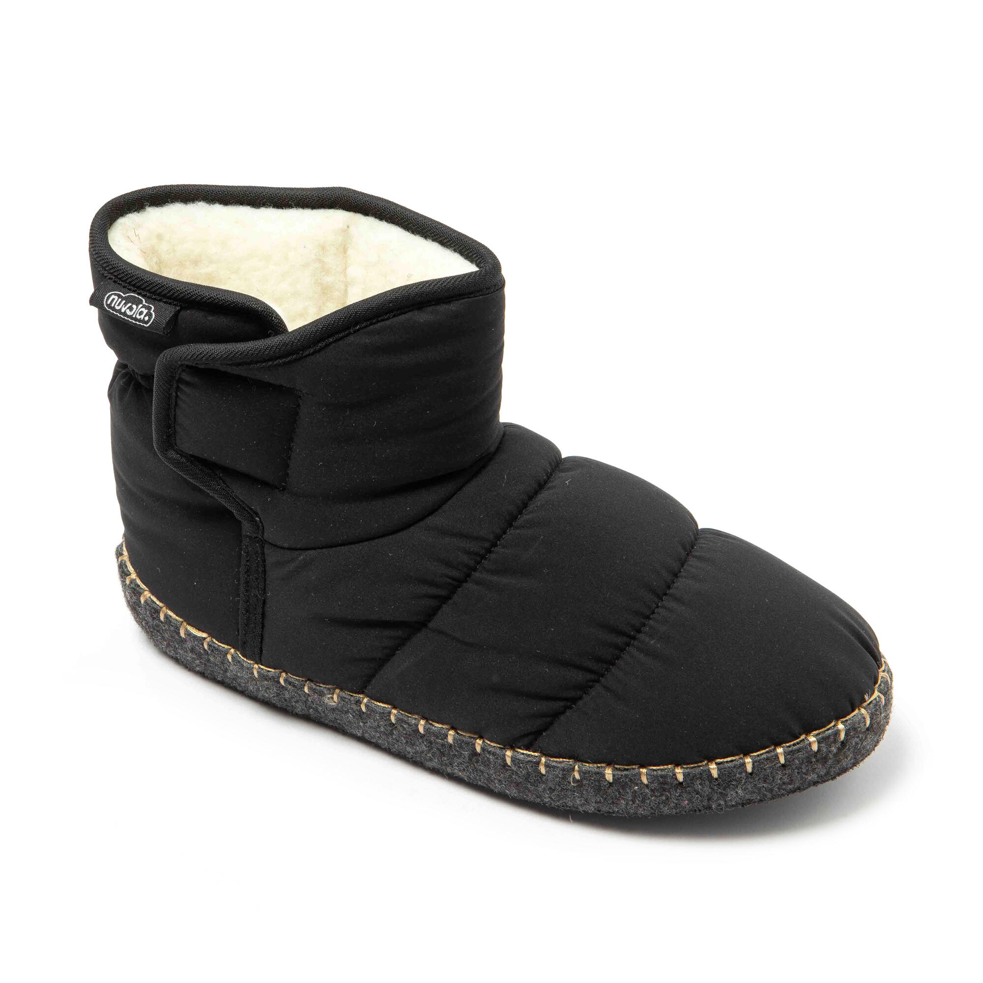 Chaussons unisex Nuvola noir Semelles en gomme 2/7