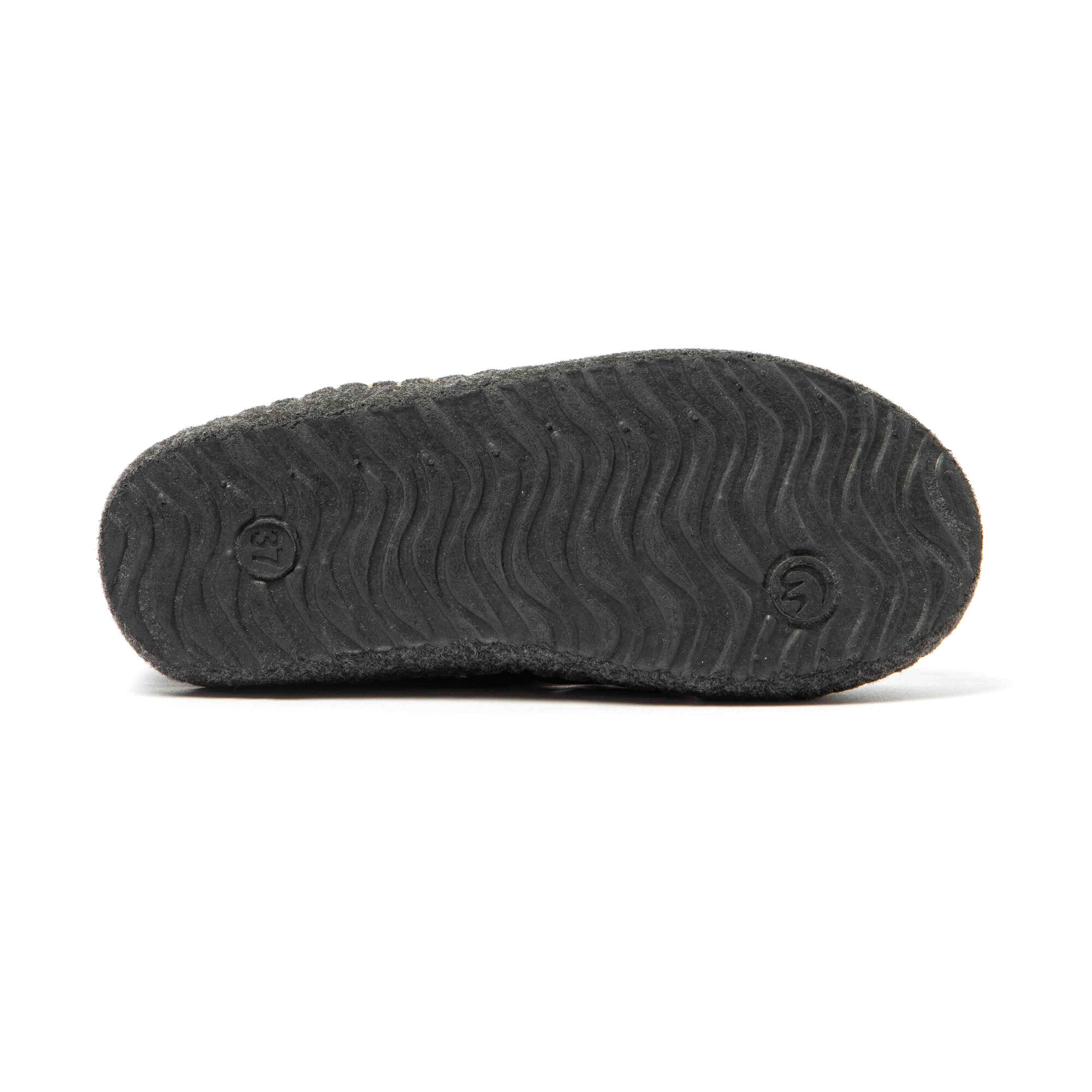 Chaussons unisex Nuvola noir Semelles en gomme 5/7