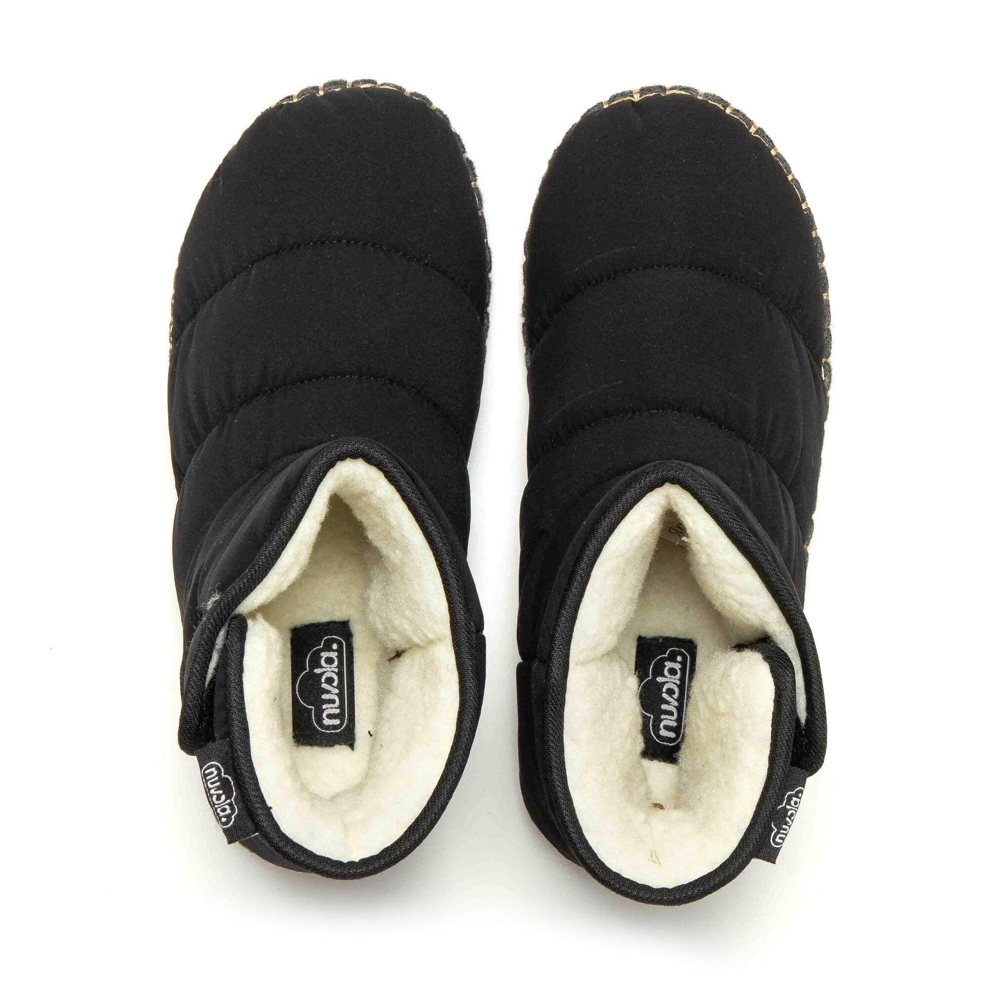 Chaussons unisex Nuvola noir Semelles en gomme 7/7