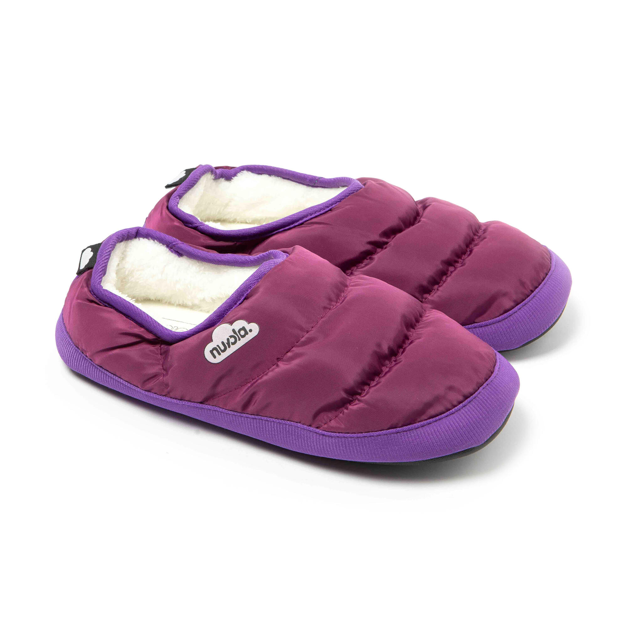 Pantuflas Nuvola lila Acolchadas suela goma 3/7