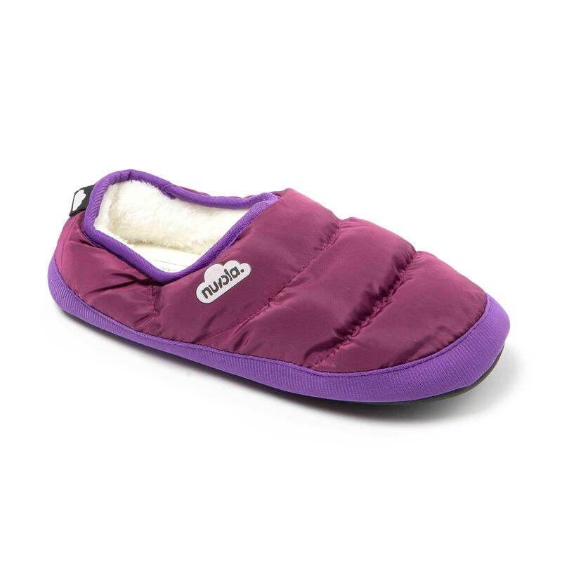 Chaussons unisex Nuvola lilas Semelles en caoutchouc