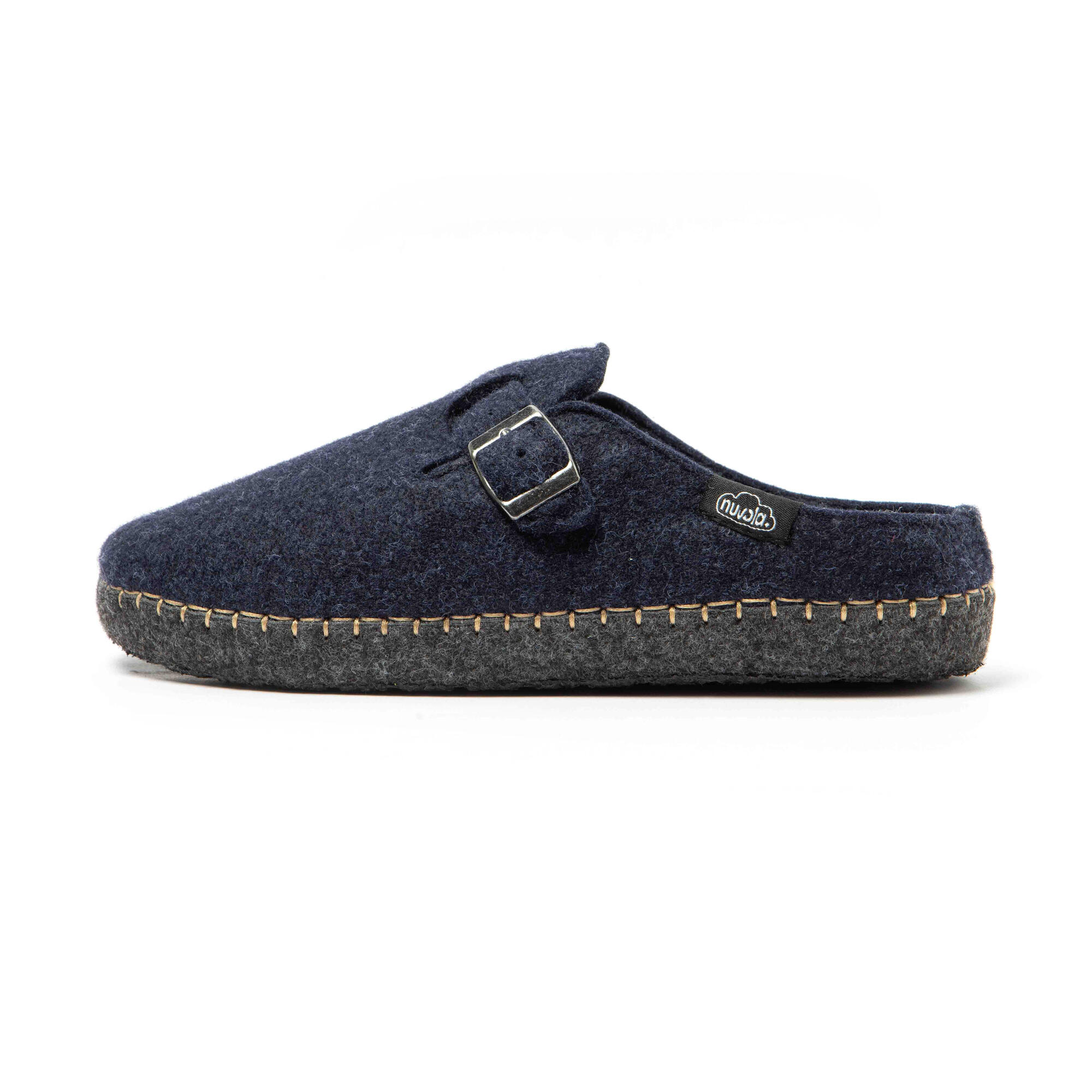 Pantofole Nuvola blu imbottite con suola in gomma 4/7