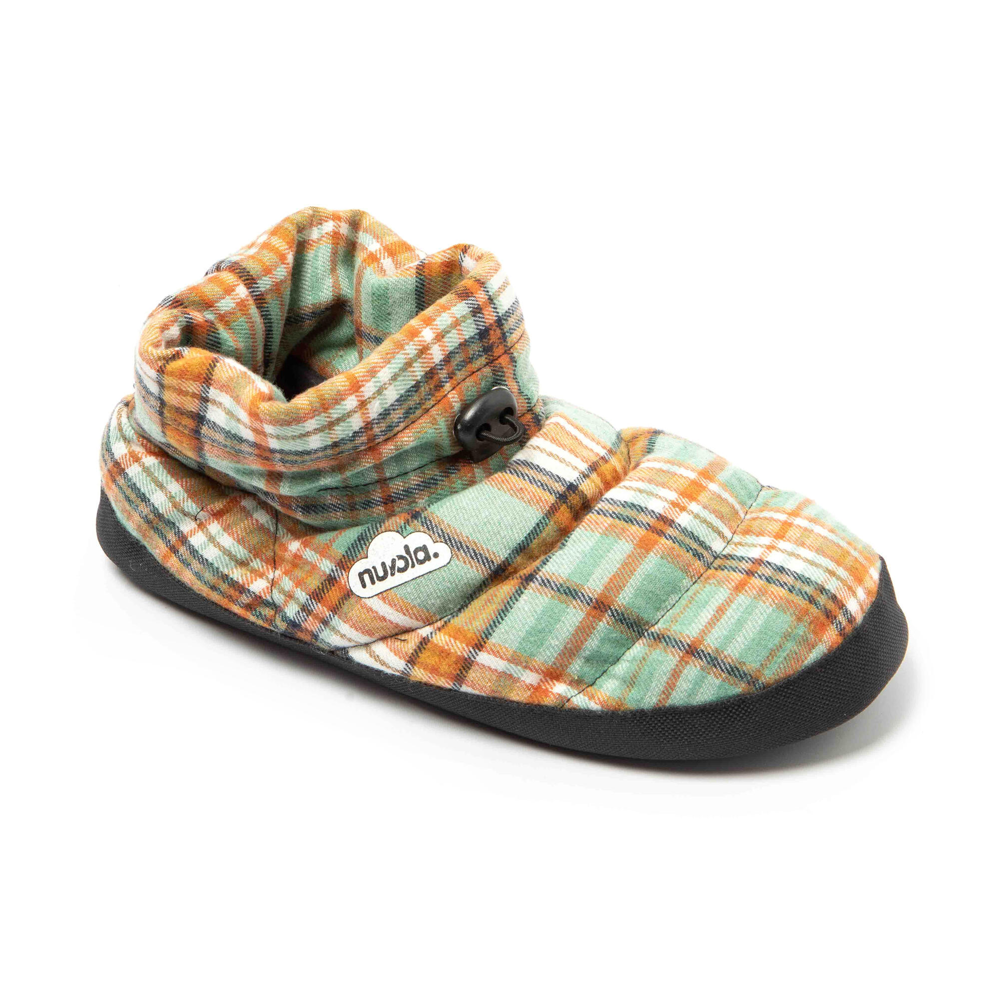 Chaussons unisex Nuvola vert orange Semelles en gomme 2/7