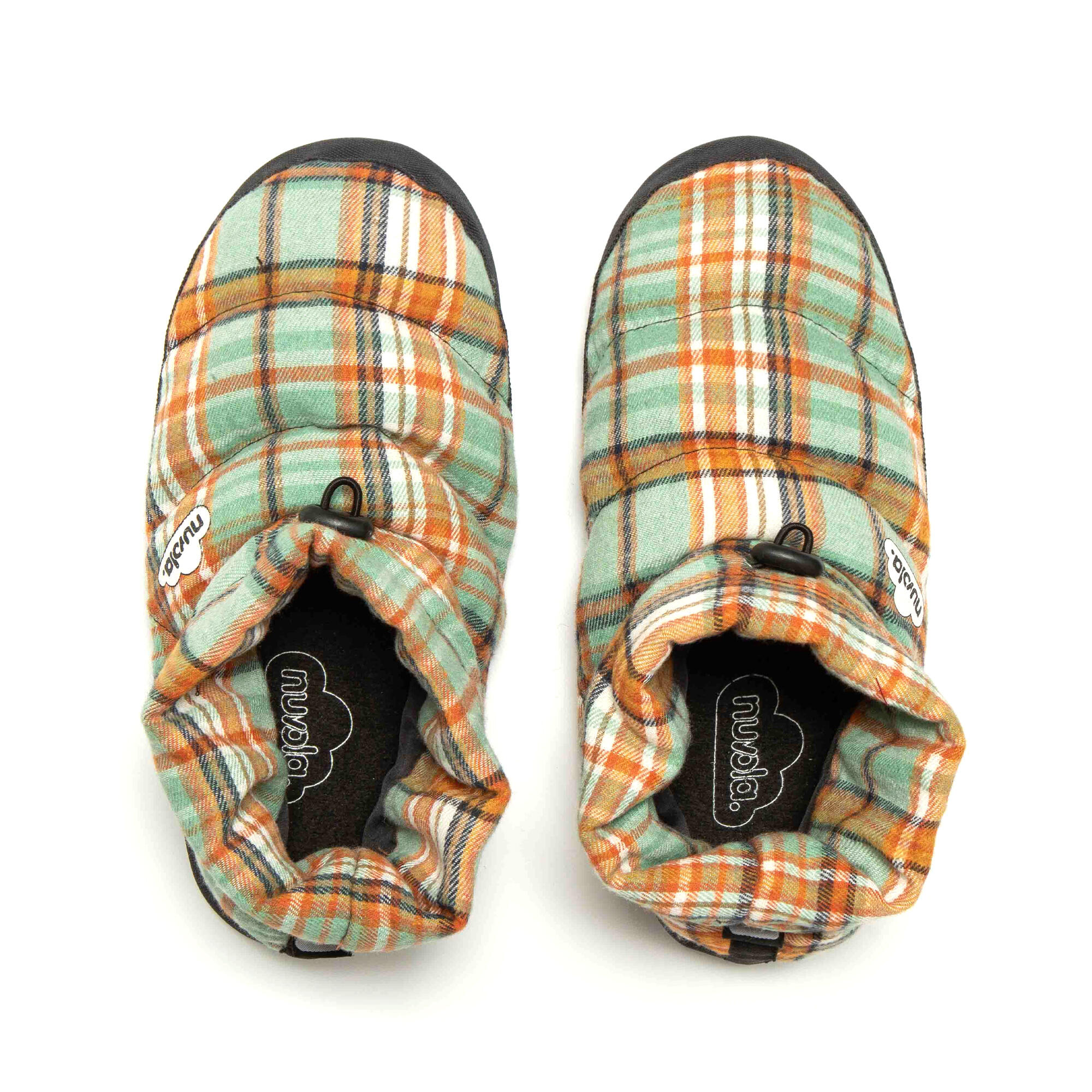 Chaussons unisex Nuvola vert orange Semelles en gomme 7/7