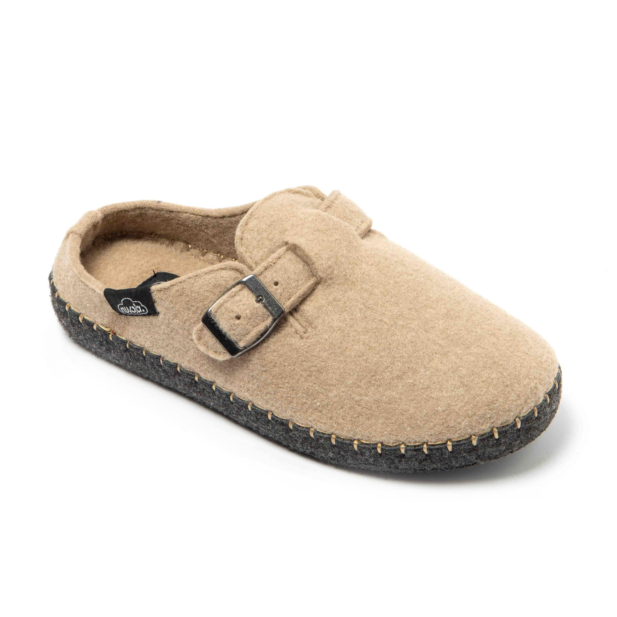 Slippers Nuvola beige Gevoerde rubberen zolen 2/7