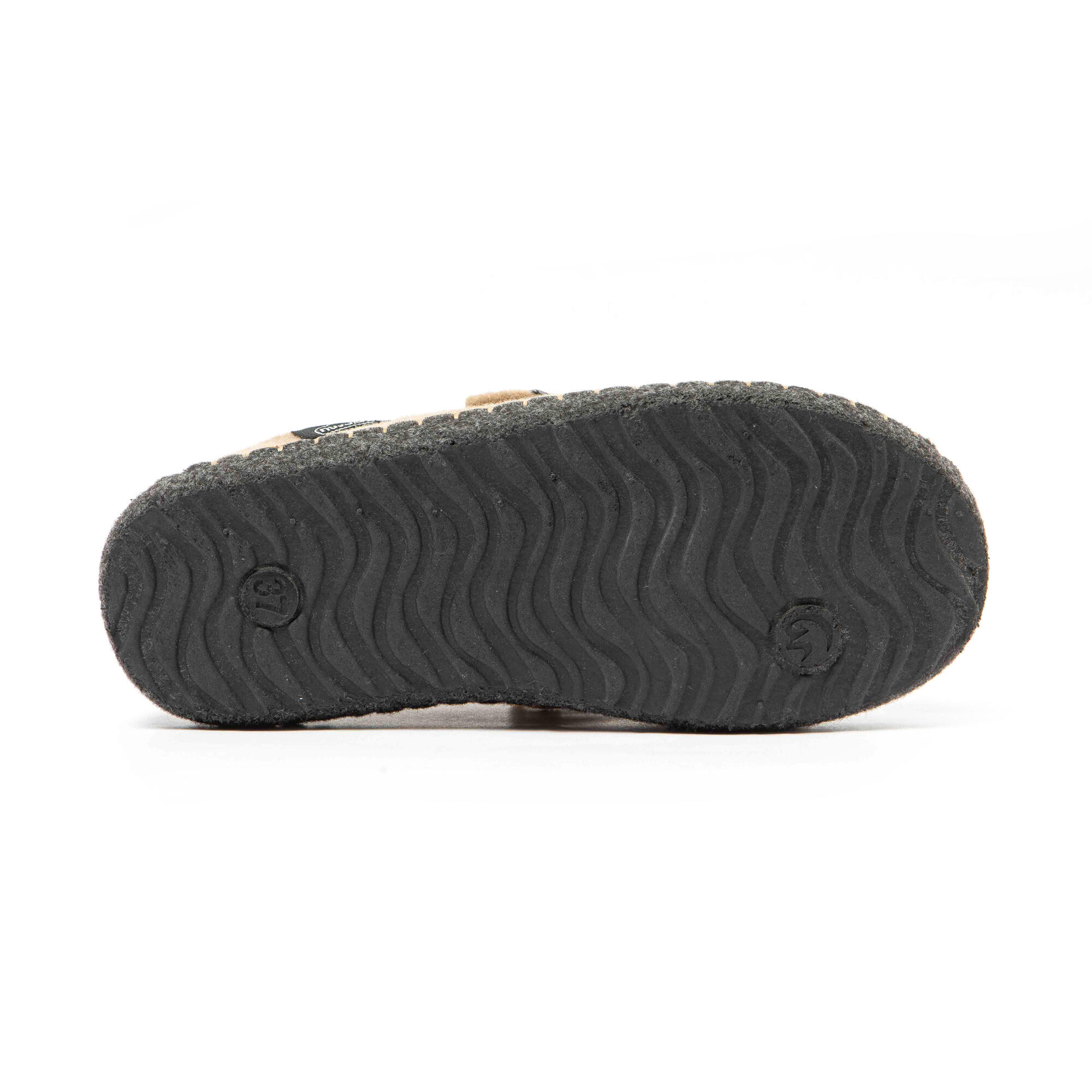 Slippers Nuvola beige Gevoerde rubberen zolen 5/7