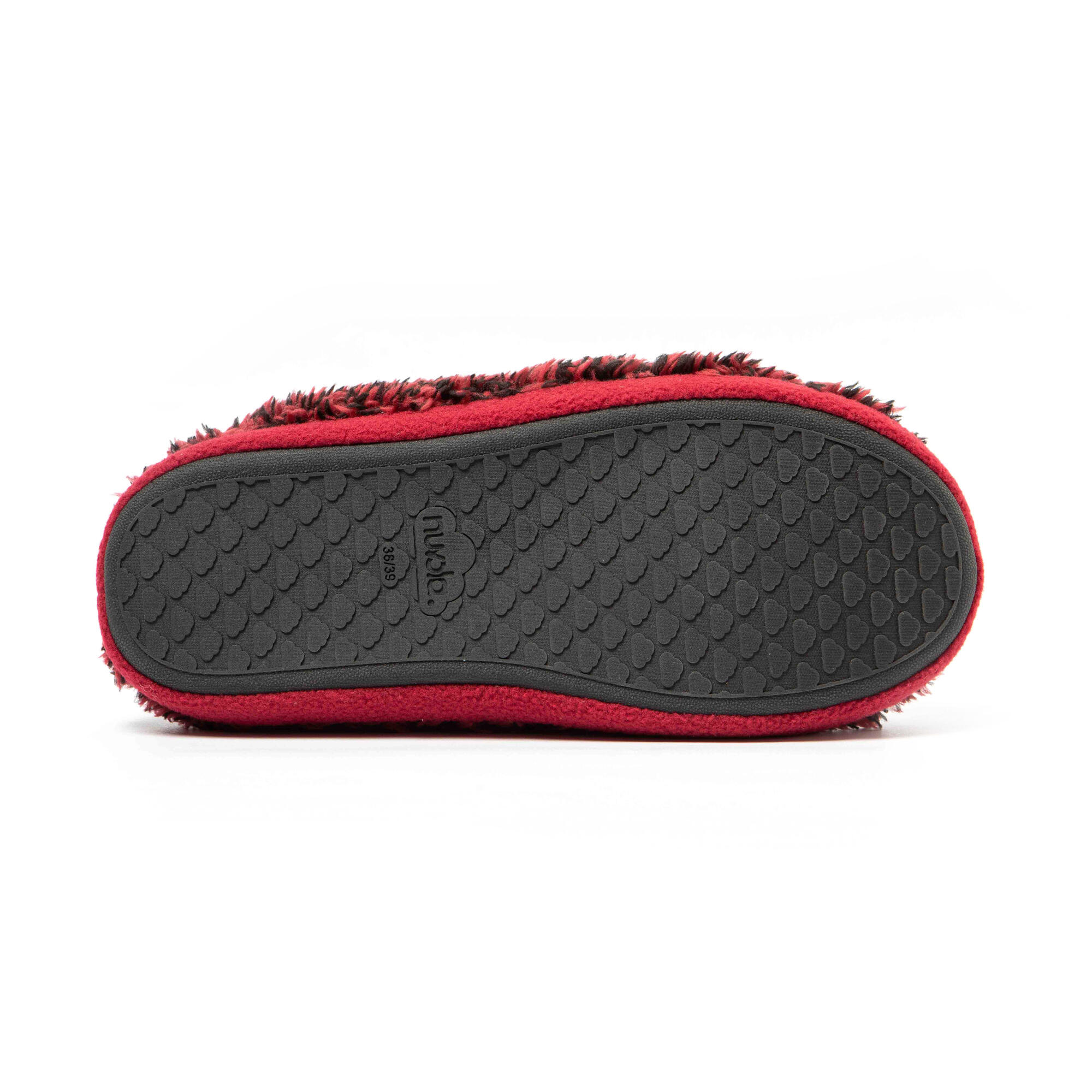Pantuflas Nuvola granate Acolchadas suela goma 5/7