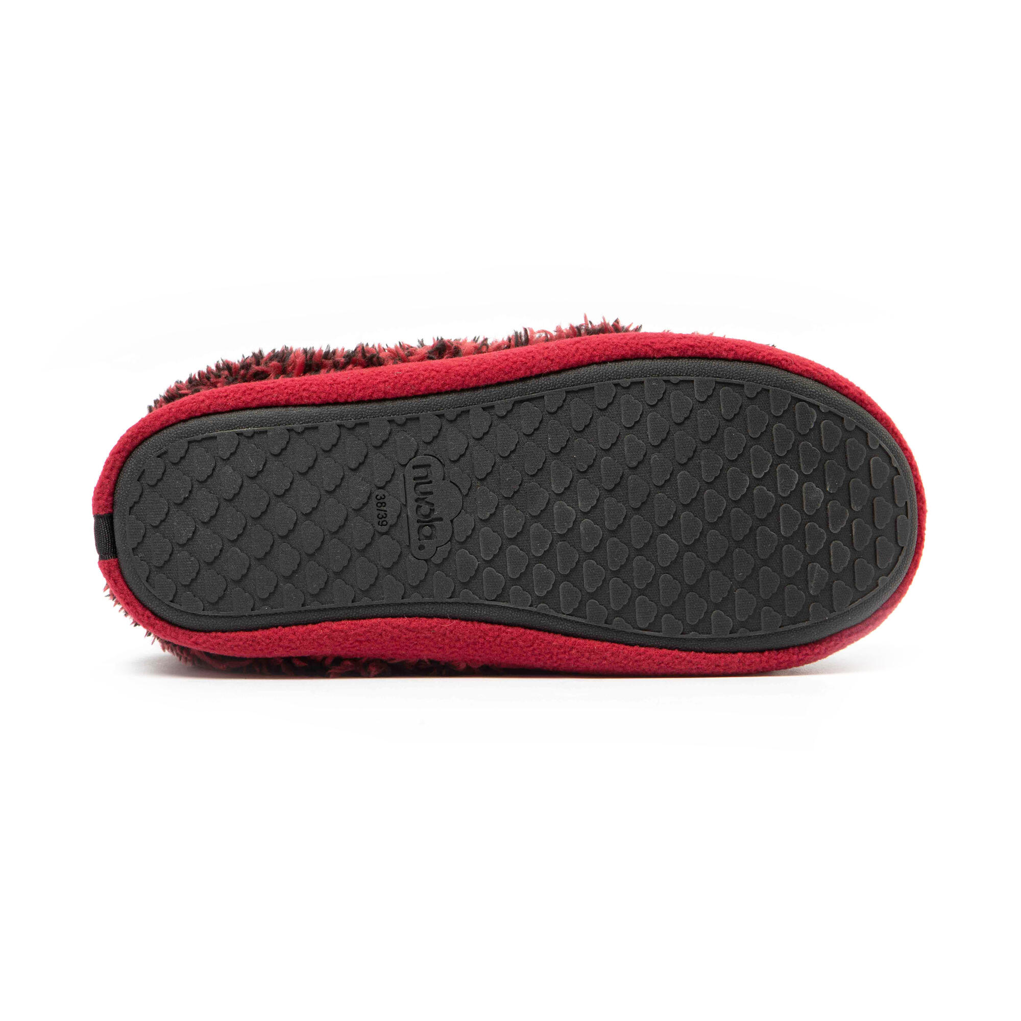 Pantuflas Nuvola granate Acolchadas suela goma 5/7