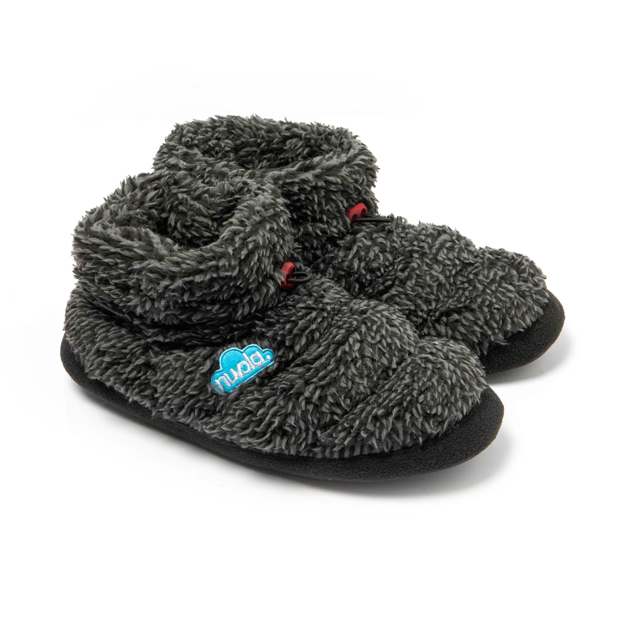 Pantufas de Descanso Nuvola negro Acolchoados com sola borracha 3/7