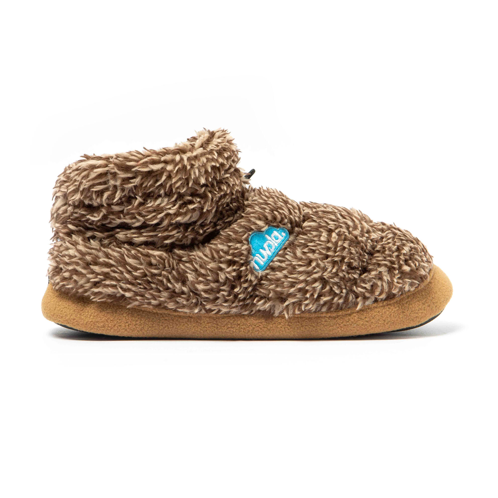 NUVOLA Slippers Nuvola bruin Gevoerde rubberen zolen