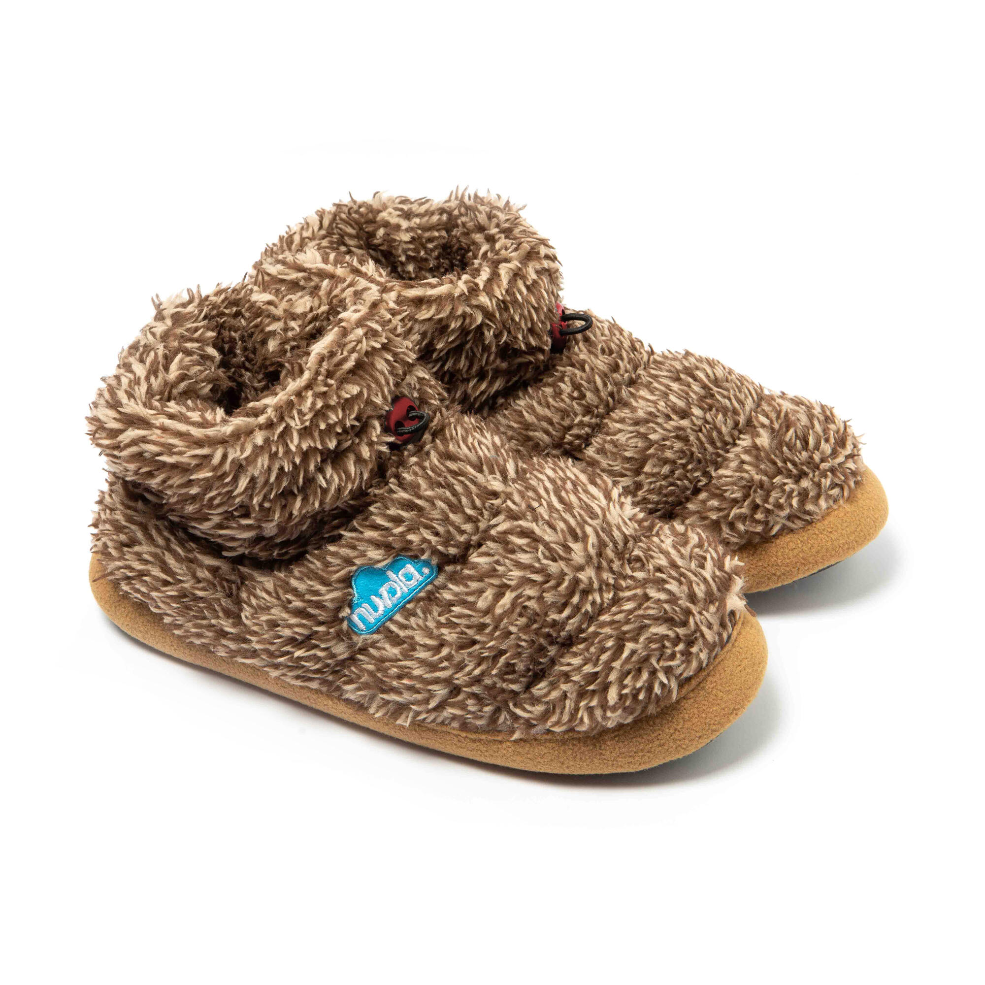 Pantuflas Nuvola marrón Acolchadas suela goma 3/7