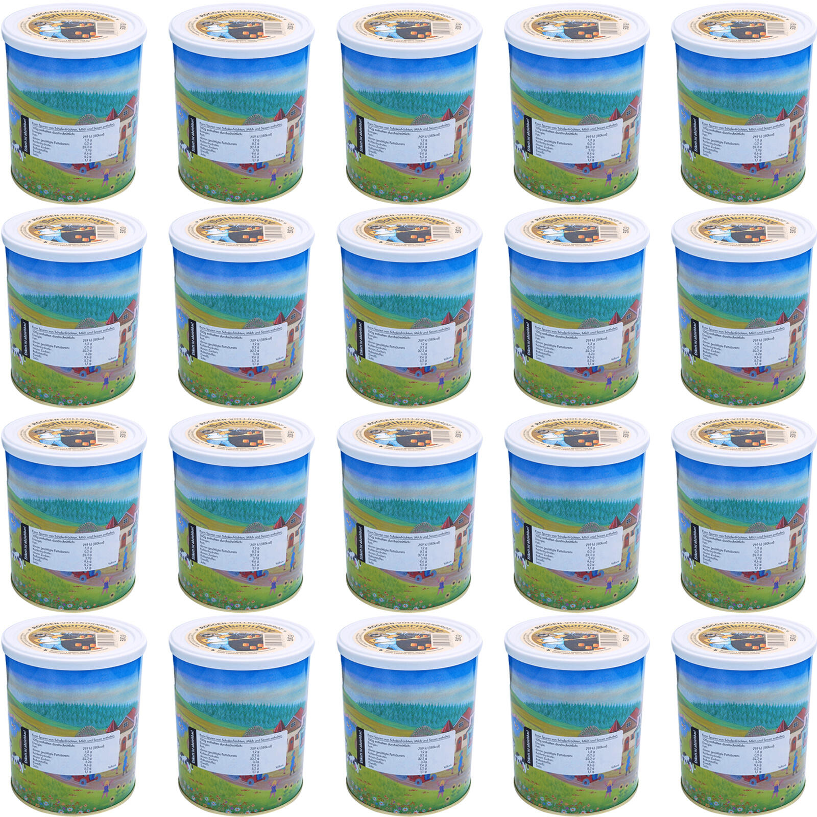 TREK'N EAT 20x Trekking Voedsel Volkoren Brood Blikken Outdoor Maaltijd Vegan 500 g