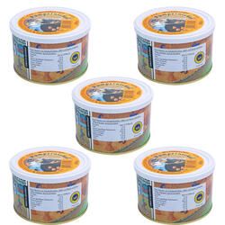 5x nourriture de trekking Pumpernickel boîtes pain Outdoor repas Vegan 250 g